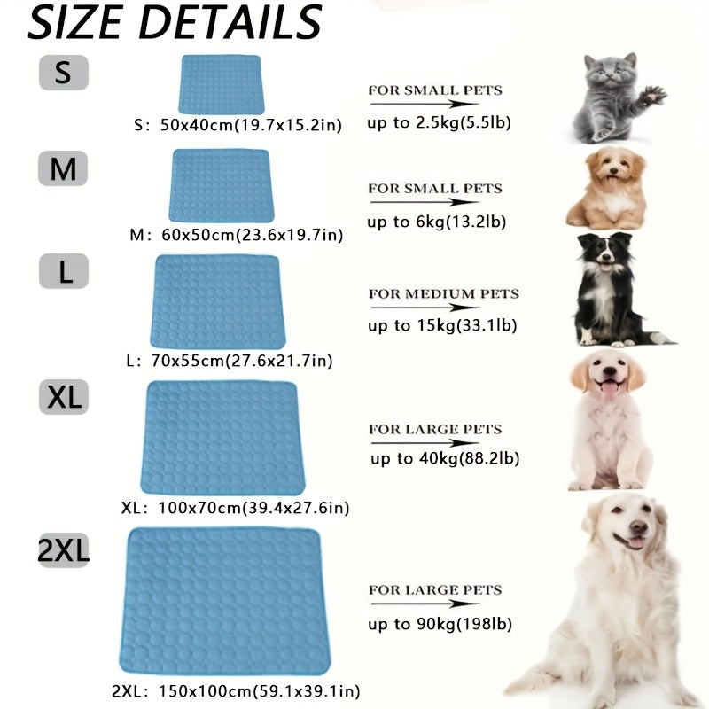 Extra Large Summer Pet Cooling Mat & Ice Blanket