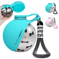 2-in-1 Portable Dog Water Bottle with Food Feeder