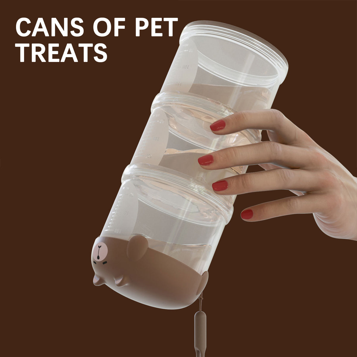 Airtight Stackable Dog Treat Jar – Portable Food Container