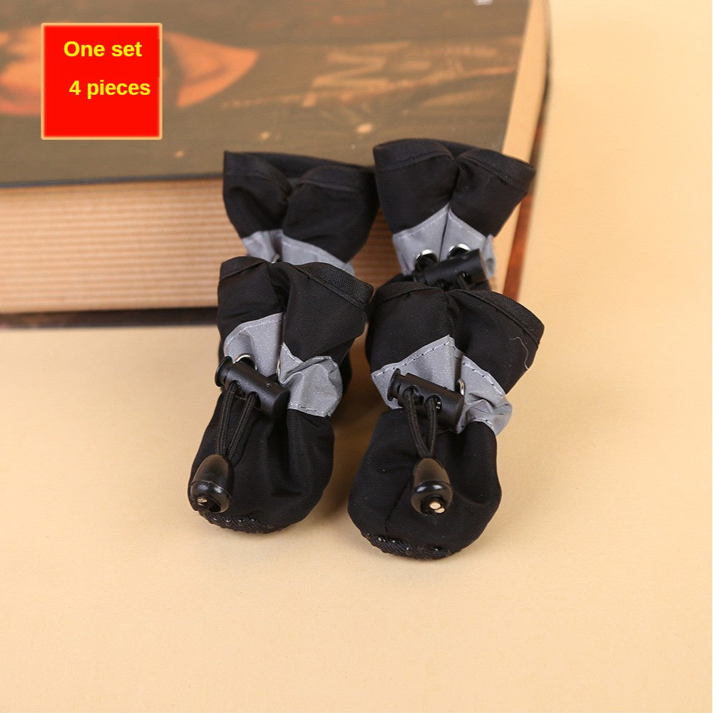 Water-Resistant Outdoor Dog Rain Boots (4 Pack)
