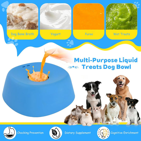 Slow Feeder Dog Bowl & Lick Mat Combo