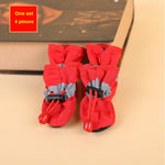 Water-Resistant Outdoor Dog Rain Boots (4 Pack)