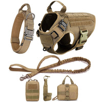 Heavy-Duty Tactical Pet Harness & Leash Set