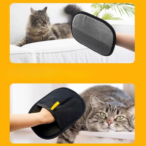 Gentle Deshedding & Massage Gloves for Cats & Dogs