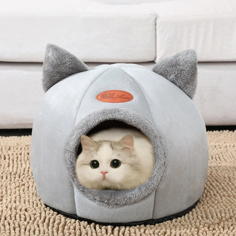 Anti-Anxiety Winter Igloo Cave Bed for Pets