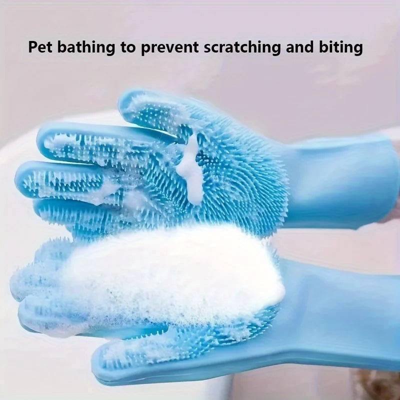 Soft Pet Grooming Deshedding Glove - Gentle Massage Brush