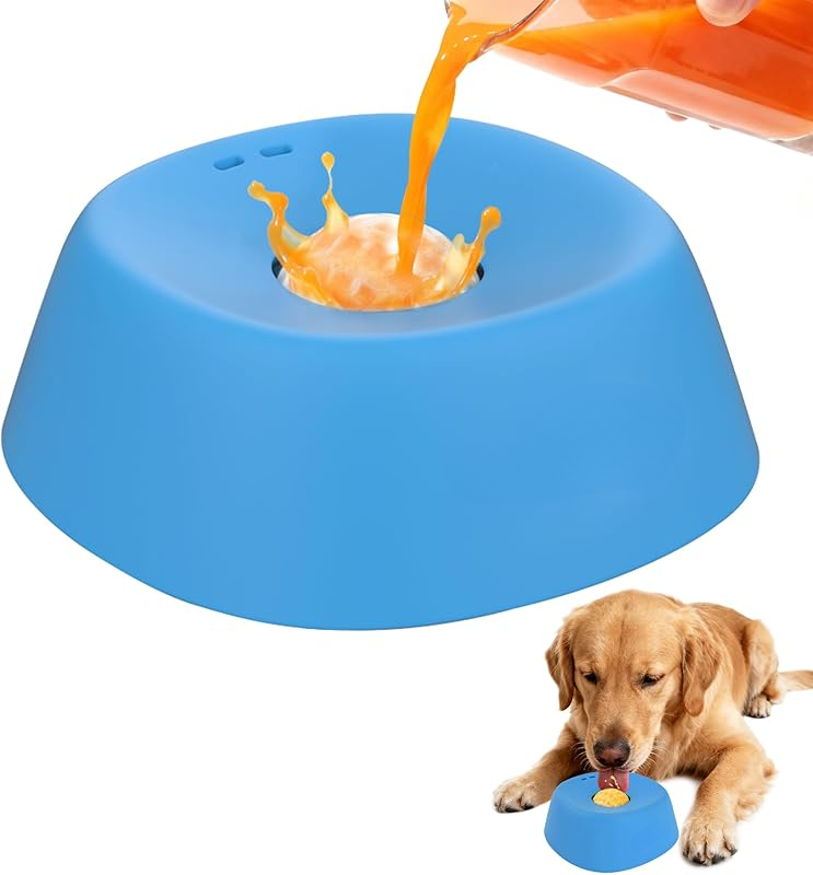 Slow Feeder Dog Bowl & Lick Mat Combo