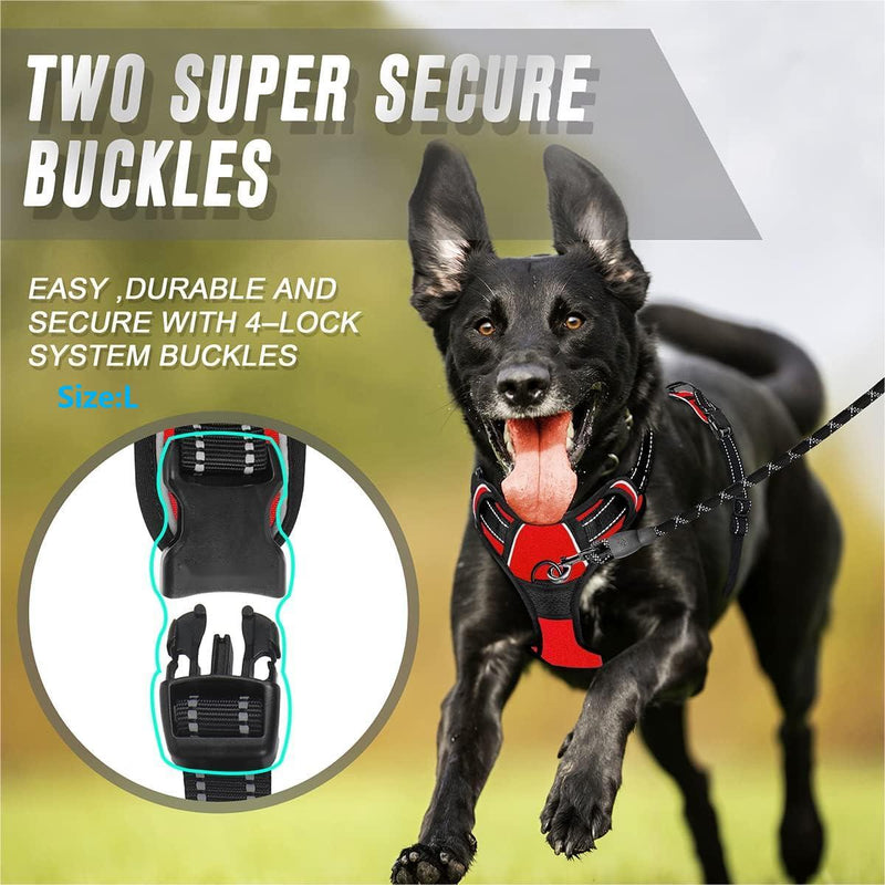 Adjustable Reflective No-Pull Dog Harness - Padded Comfort Fit