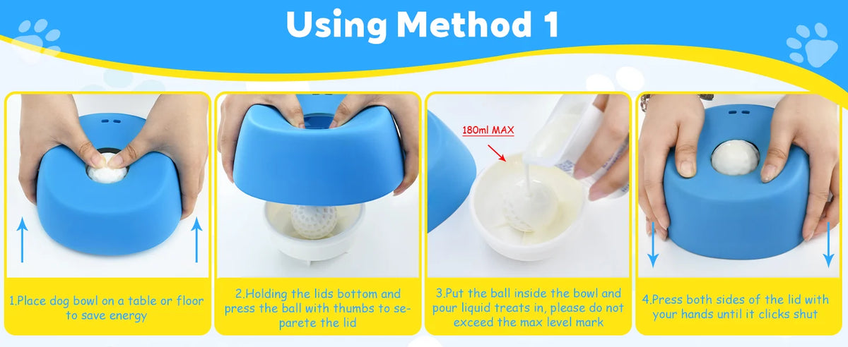 Slow Feeder Dog Bowl & Lick Mat Combo