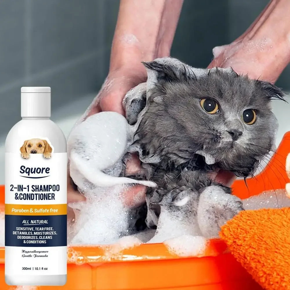 2-in-1 Natural Pet Shampoo & Conditioner for Sensitive Skin