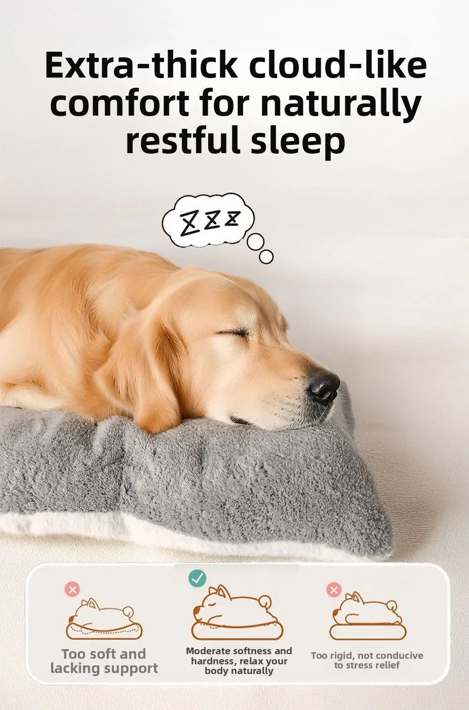 Anti-Anxiety Plush Calming Dog Bed - Ultra Soft Donut Cuddler