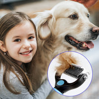 Professional Pet Deshedding Brush & Undercoat Rake