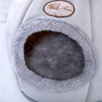 Anti-Anxiety Winter Igloo Cave Bed for Pets