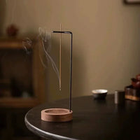 Wooden Upside-Down Incense Burner & Ash Tray
