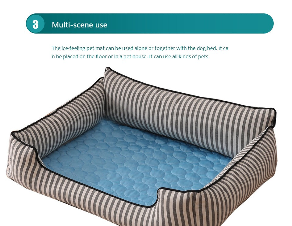 Extra Large Summer Pet Cooling Mat & Ice Blanket