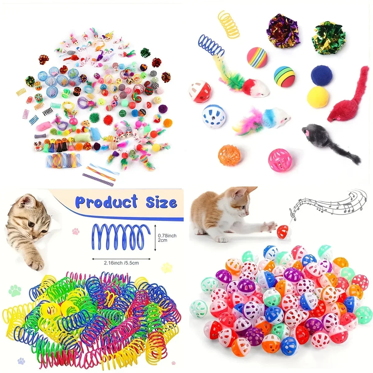 Multi-Piece Cat Toys Mixed Variety Pack