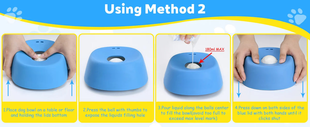 Slow Feeder Dog Bowl & Lick Mat Combo
