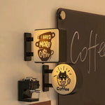 Mini LED Lightbox Fridge Magnet – Japanese Café Style