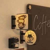 Mini LED Lightbox Fridge Magnet – Japanese Café Style