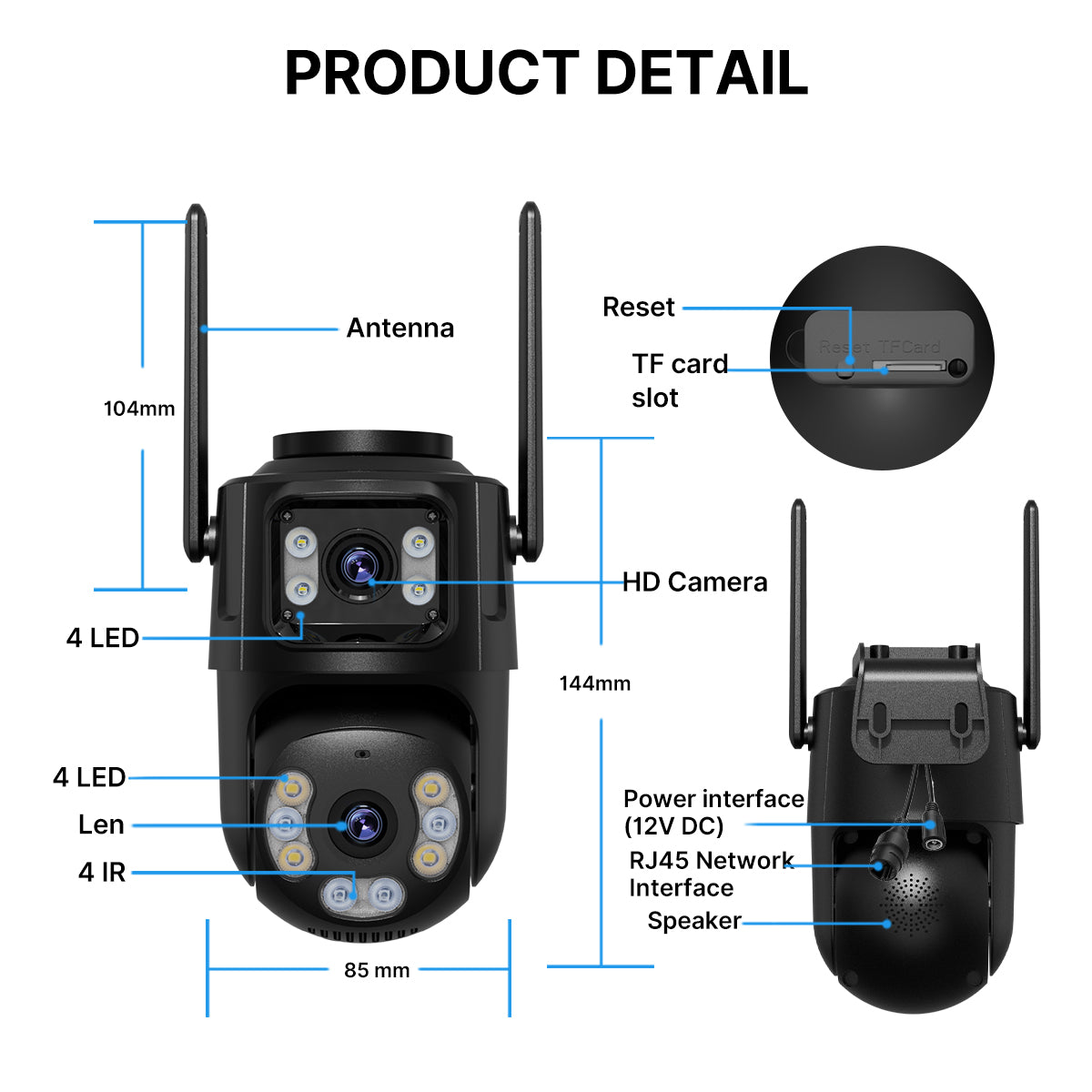 Fake CCTV Security Camera – Red Flashing LED Light