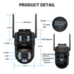 Fake CCTV Security Camera – Red Flashing LED Light