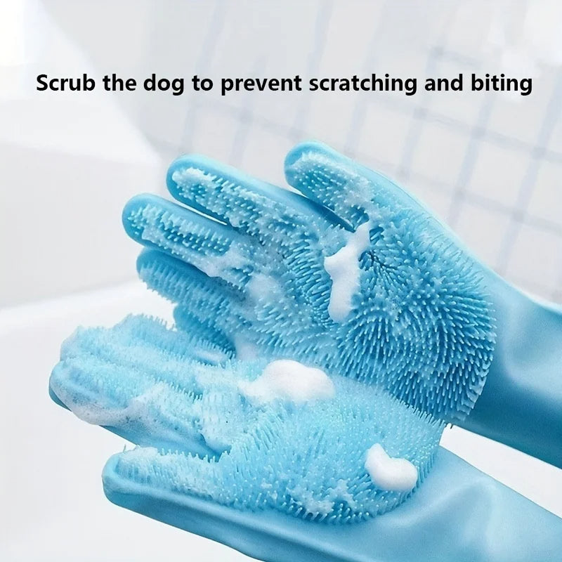 Soft Pet Grooming Deshedding Glove - Gentle Massage Brush