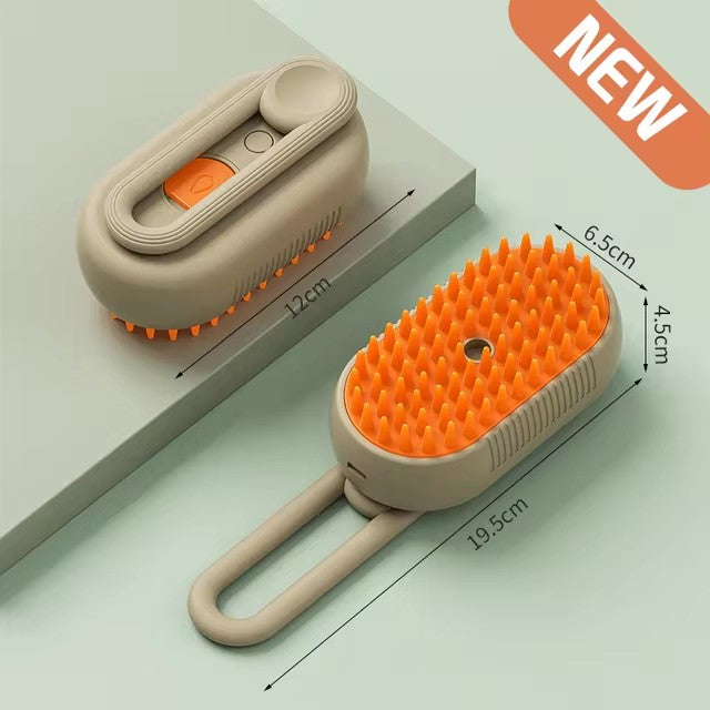 Pet Steam Spray Brush & Deshedder