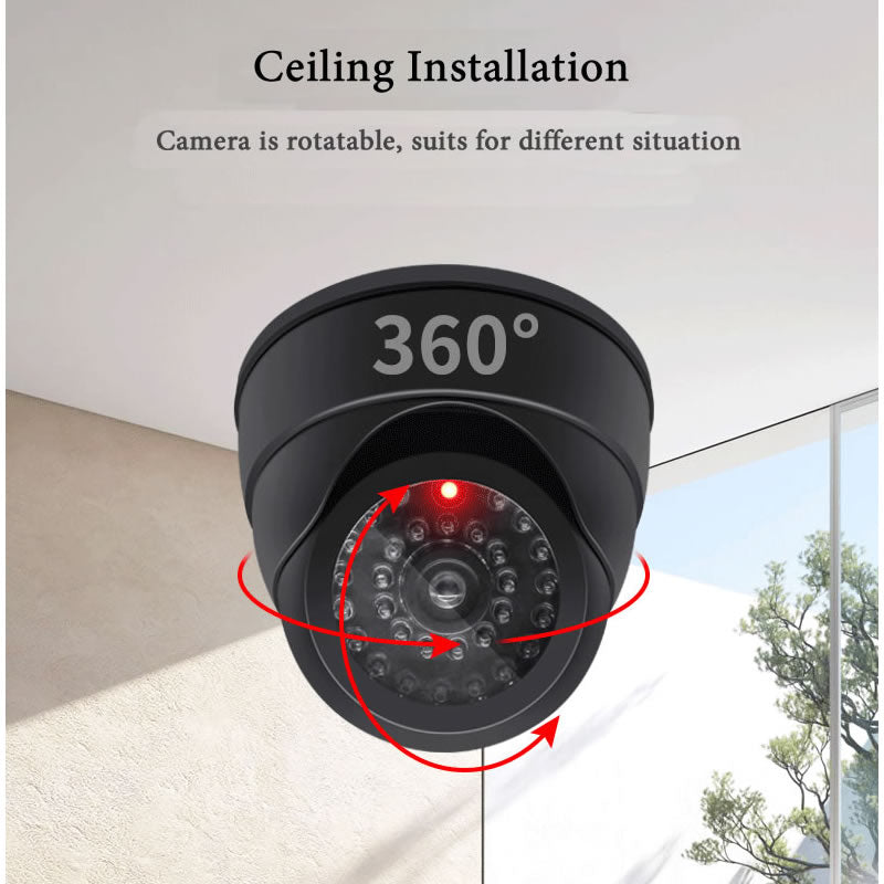 Fake CCTV Security Camera – Red Flashing LED Light