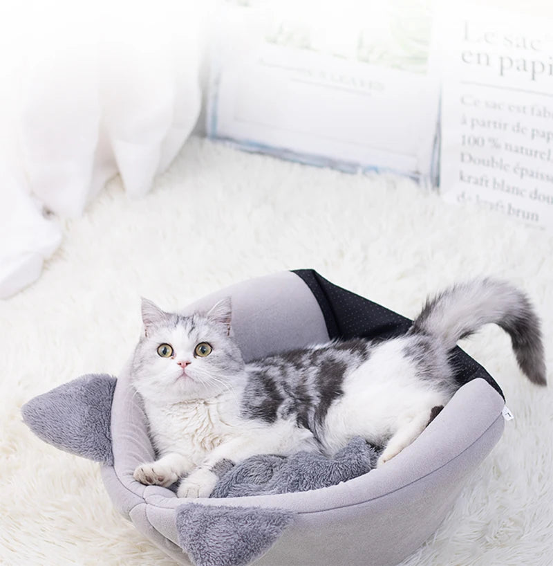 Anti-Anxiety Winter Igloo Cave Bed for Pets