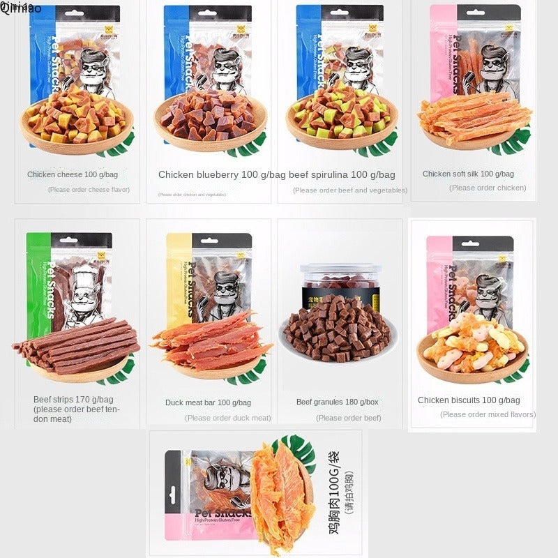 Dried Chicken & Beef Dog Chews Gift Pack