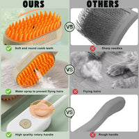 Pet Steam Spray Brush & Deshedder