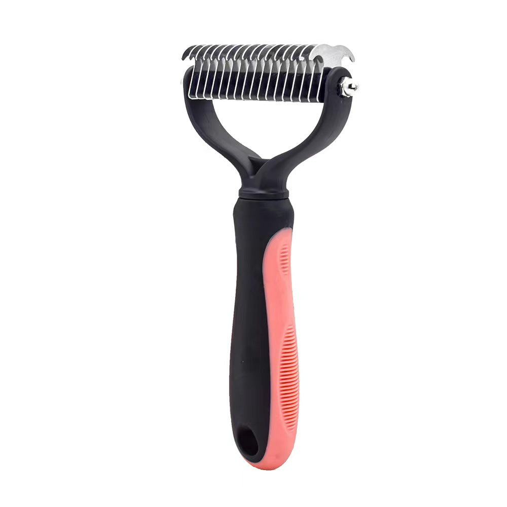 Professional Pet Deshedding Brush & Undercoat Rake