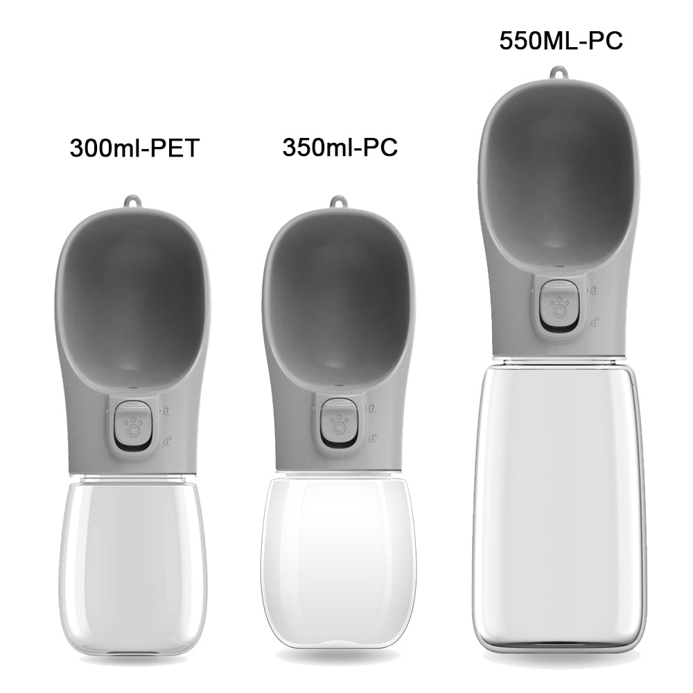 Portable Pet Water Bottle – Leak-Proof Travel Bowl (550ml)