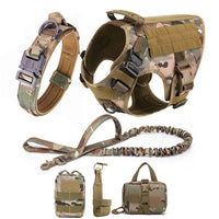 Heavy-Duty Tactical Pet Harness & Leash Set