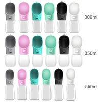 Portable Pet Water Bottle – Leak-Proof Travel Bowl (550ml)