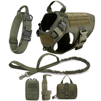 Heavy-Duty Tactical Pet Harness & Leash Set
