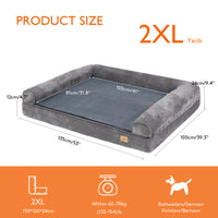 Orthopedic Pet Mattress & Dog Bed with Washable Cover