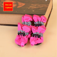 Water-Resistant Outdoor Dog Rain Boots (4 Pack)