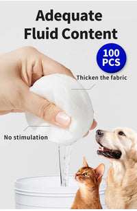 Gentle Pet Eye Wipes – Tear Stain & Dirt Remover