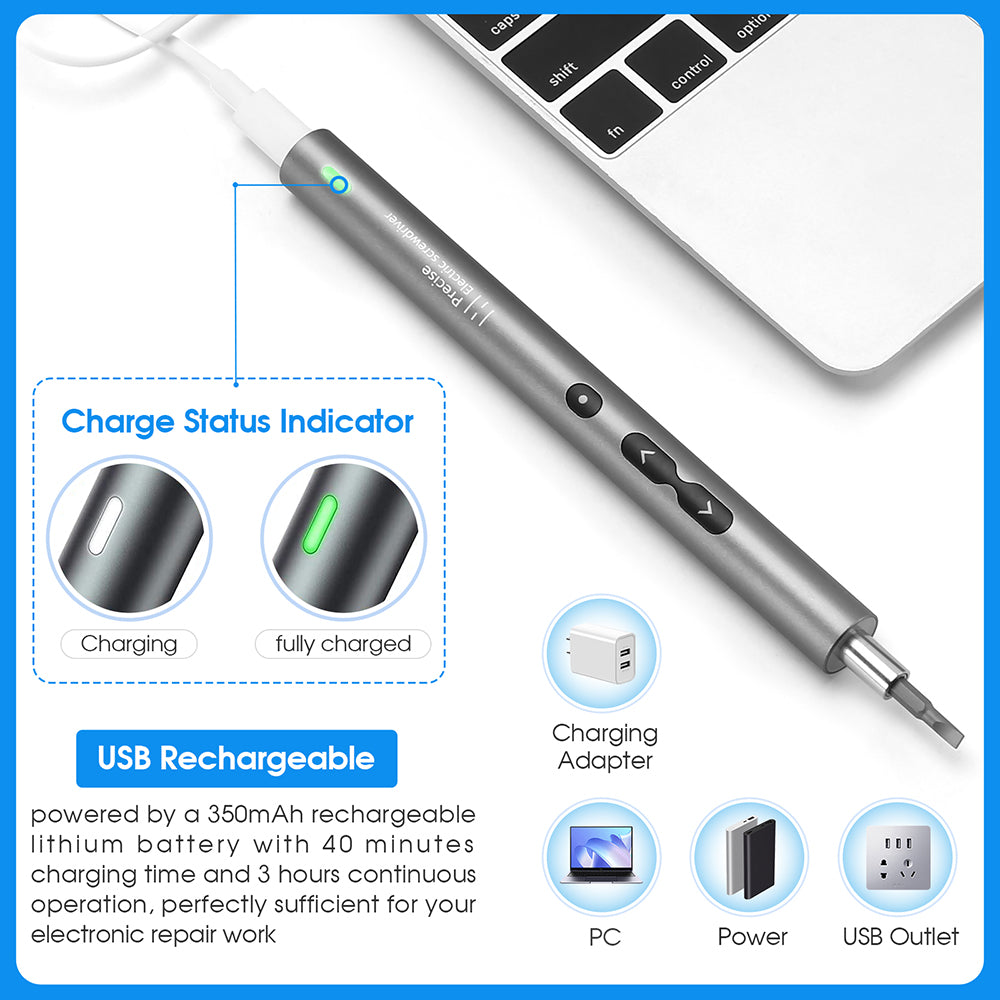 Rechargeable Electric Screwdriver Set for Phone & Watch Repair