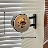 Mini LED Lightbox Fridge Magnet – Japanese Café Style