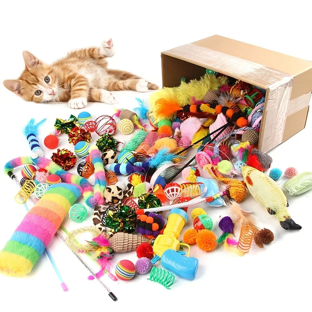 Multi-Piece Cat Toys Mixed Variety Pack