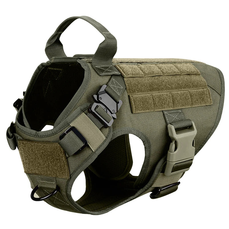 Heavy-Duty Tactical Pet Harness & Leash Set