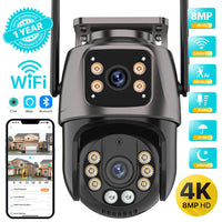 4K 8MP Outdoor Dual-Lens Security Camera