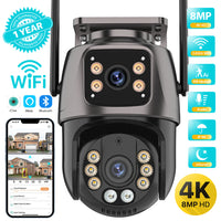 4K 8MP Outdoor Dual-Lens Security Camera