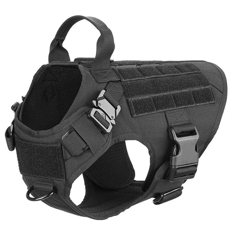 Heavy-Duty Tactical Pet Harness & Leash Set