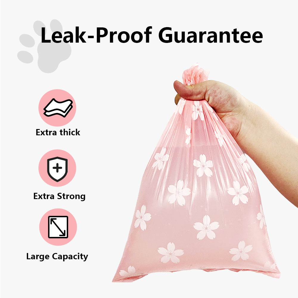 Eco-Friendly Photodegradable Dog Poop Bags with Dispenser