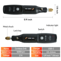 Mini USB Cordless Rotary Tool & Engraving Kit