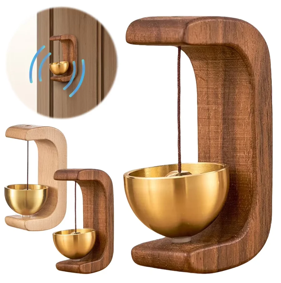 Wooden Wind Chime Wireless Doorbell – Entrance Decor
