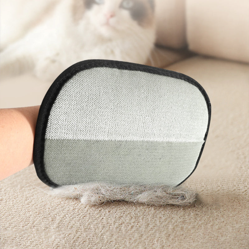 Gentle Deshedding & Massage Gloves for Cats & Dogs